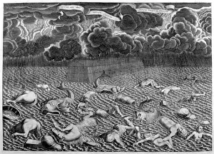 1675: The great flood from Arca Noe, (building the ark)