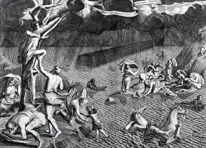 1675: The great flood from Arca Noe, (building the ark)