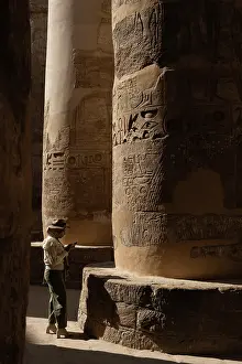 Triad: Great Hypostyle Hall, Karnak Temple, Thebes, Luxor, Egypt