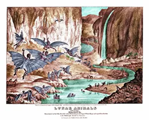 Peculiar: The Great Moon Hoax, Lunar Animals, 1835