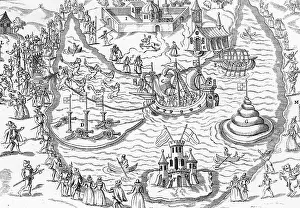 Attendants: The Great Pond at Elvetham in 1591, the scene