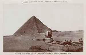 Pyramids: Great Pyramid and Great Sphinx of Giza, Egypt
