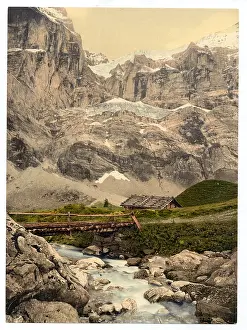 Oberland: Great Scheidegg and glacier, Bernese Oberland, Switzerland