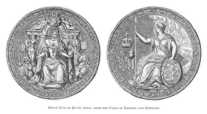 1707: GREAT SEAL QUEEN ANNE