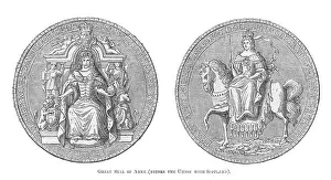 1707: GREAT SEAL QUEEN ANNE