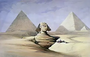 Pyramids: The Great Sphinx and Pyramids at Gizeh'. David