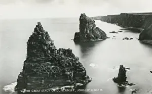 Valentines: The Great Stack of Duncansby, John O Groats, Scotland