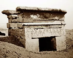 Dendera: Great Temple, Dendera, Egypt, Victorian period