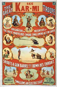 Swallowing: The great Victorina Troupe originators and presenters of the