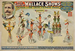 Acrobatics: The Great Wallace shows : colossal 3 ring circus, 2 elevated