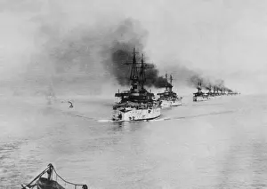 Naval Power: The Great White Fleet leaving San Francisco, California