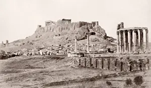 Grecian: Greece, Athens, the Acropolis Temple of Jupiter