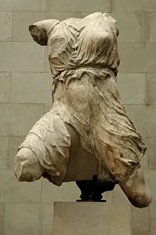 Parthenon: Greece. Athens. Parthenon West Pediment. Figure of Iris. Abo