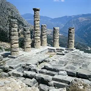 Mithology: GREECE. CENTRAL GREECE. PHOCIS. Delphi. Temple