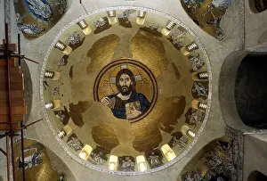 Attica: GREECE. Daphni. Dapni Monastery. Christ Pantocrator