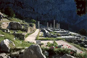 Phocis: Greece. Delphi. Temple of Apollo