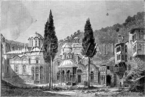 C1855: Greece - Mount Athos - Hilandar Monastery