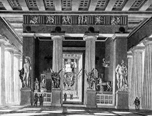 Phidias: Greece, Olympia, Temple of Zeus, reconstruction