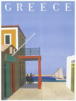 Hydra: Greece travel poster