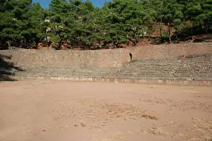 Arqueology: Greek Art. Delphi. View of Stadium, used for the Pythian Gam
