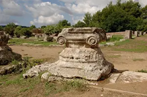 Ionic: Greek Art. Leonidaion. Ionic capital. Olympia. Greece