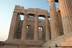 Doric: Greek Art. The Propylaea. Acropolis. Athens. Attica. Centra