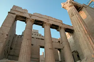 Doric: Greek Art. The Propylaea. Acropolis. Athens. Attica. Centra