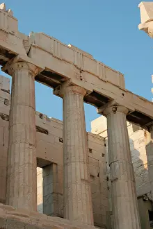 Doric: Greek Art. The Propylaea. Acropolis. Athens. Attica. Centra