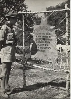 Promise: Greek boy scout at camp