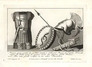 Ruga: Greek breastplate and weapons