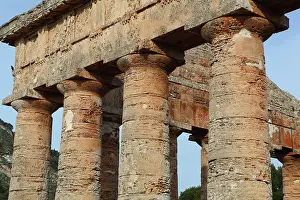 Peripteral: Greek Doric temple of Segesta, Sicily, Italy