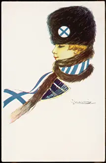 Brimless: Greek Flag Scarf