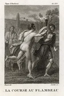 Flaming: Greek Relay Race