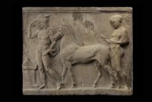 Cyclades: Greek relief, Musee Lapidaire, Avignon, Provence, France