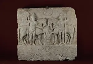 Dioscuri: Greek relief, Musee Lapidaire, Avignon, Provence, France