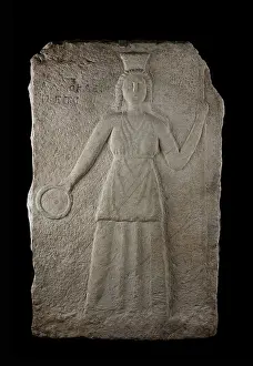 Lapidary: Greek relief, Musee Lapidaire, Avignon, Provence, France