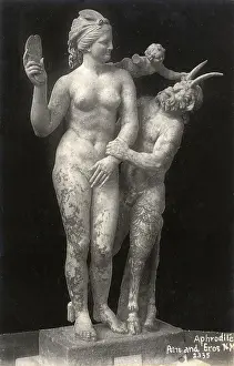 Delos: Greek Statue of Aphrodite, Pan and Eros