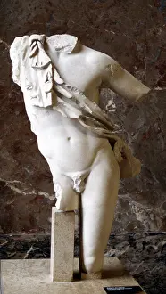 Torso: Greek statue: male torso