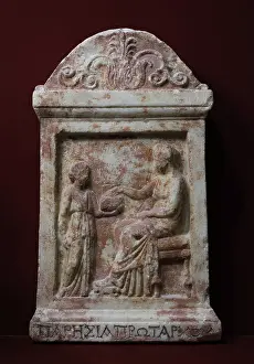 Cyclades: Greek stele, Musee Lapidaire, Avignon