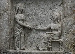Archeologique: Greek stele, Musee Lapidaire, Avignon