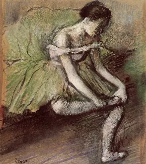 Rubs: The Green Dress, by Degas