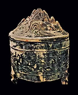 Cylinder: Green Glazed Hill Jar