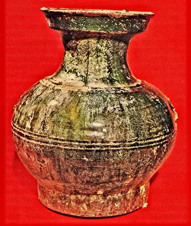 Slender: Green Glazed Jar