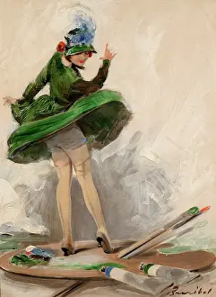 John Noott Galleries: Green lady by William Barribal