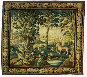 Tapestries: Greenery with a Wild Boar and a Lion