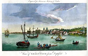 Antiquarian Images: Greenwich From Deptford