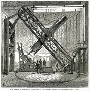 Telescopes: Greenwich Observatory - Great Equatorial 1880