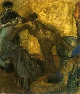 Stepping: Greeted with Cup of Cocoa, by Degas