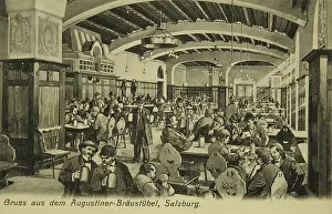 Walch: Greeting card from the Augustiner Braustuberl