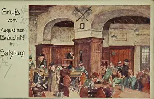 Augustinian: Greeting card from Augustinian Braustubl in